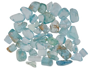 SET OF BLUE TOPAZ STONE BEADS FOR JEWELRY DESIGNS