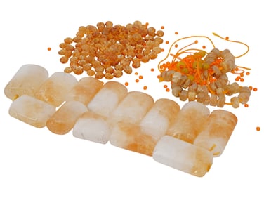 COLLECTION OF JADE BEADS IN VARIOUS SIZES FOR JEWELRY