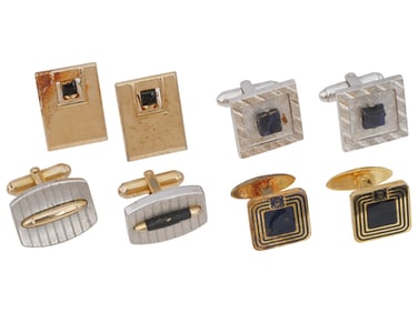 VINTAGE COLLECTION OF AMERICAN ART DECO CUFFLINKS