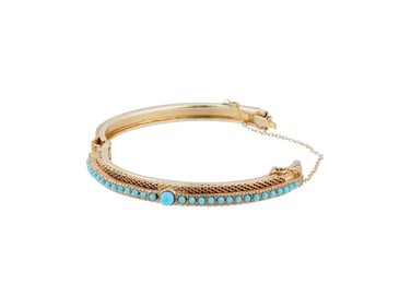 BELLE EPOQUE MANNER TURQUOISE STONE JEWELRY BRACELET