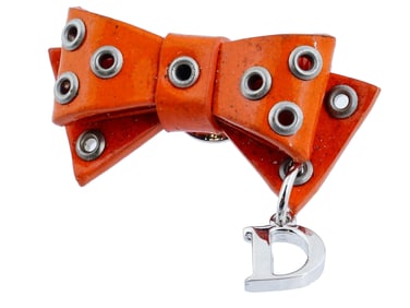 VINTAGE DIOR BY JOHN GALLIANO MINI ENAMEL BOW BROOCH
