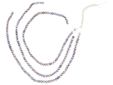 COLLECTION OF BAROQUE PEARLS STRUNG INTO NECKLACES