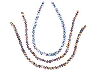 COLLECTION OF BAROQUE PEARLS STRUNG INTO NECKLACES
