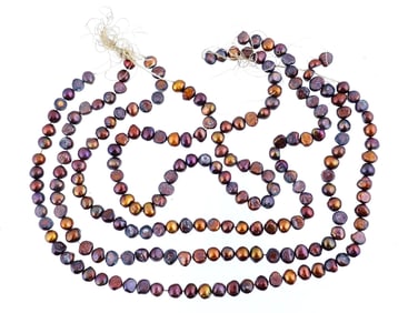 COLLECTION OF BAROQUE PEARLS STRUNG INTO NECKLACES