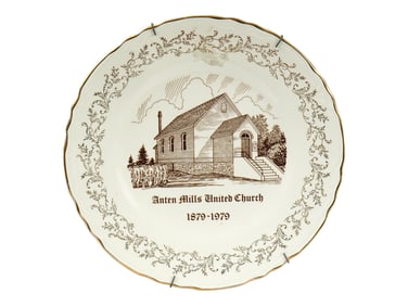CANADIAN UNITED CHURCH CENTENARY PORCELAIN PLATE