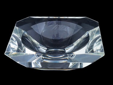 RUSSIAN SOVIET AVANT GARDE MANNER CRYSTAL ASHTRAY