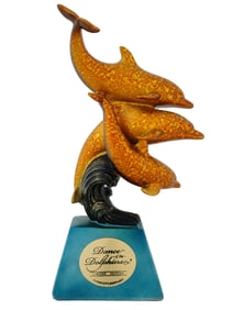 LTD AMERICAN DANCE OF DOLPHINS COMPOSITE FIGURINE