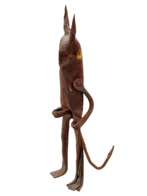 WEST AFRICAN CONGO FETISH RITUAL IRON FIGURINE