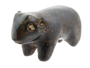NEAR EASTERN HOLY LAND HEMATITE STONE ANIMAL FIGURE