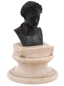 ANTIQUE NEOCLASSICAL BUST OF NAPOLEON AS CAESAR