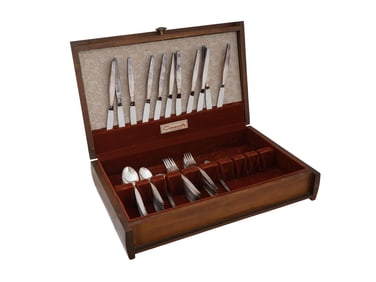 AMERICAN COMMUNITY SILVER PLATED CUTLERY SET IOB