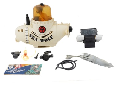 GI JOE ADVENTURE TEAM FANTASTIC SEA WOLF TOY SET 1975