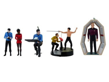 GROUP OF HALLMARK KEEPSAKE STAR TREK ORNAMENTS