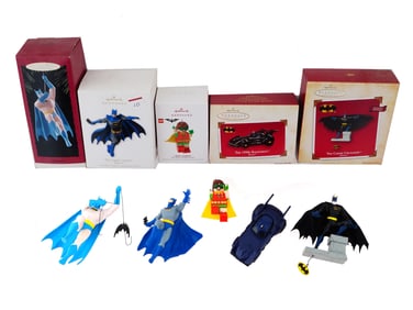 GROUP OF HALLMARK KEEPSAKE BATMAN ORNAMENTS