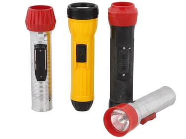 LOT OF FOUR VINTAGE AMERICAN FLASHLIGHTS