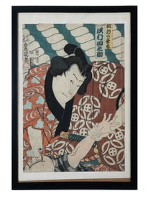 JAPANESE WOODBLCOK BY UTAGAWA KUNISADA NAKAMURA NOJIO