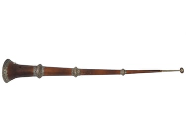 INDIAN CEREMONIAL TELESCOPIC HORN W EMBOSSED DESIGN