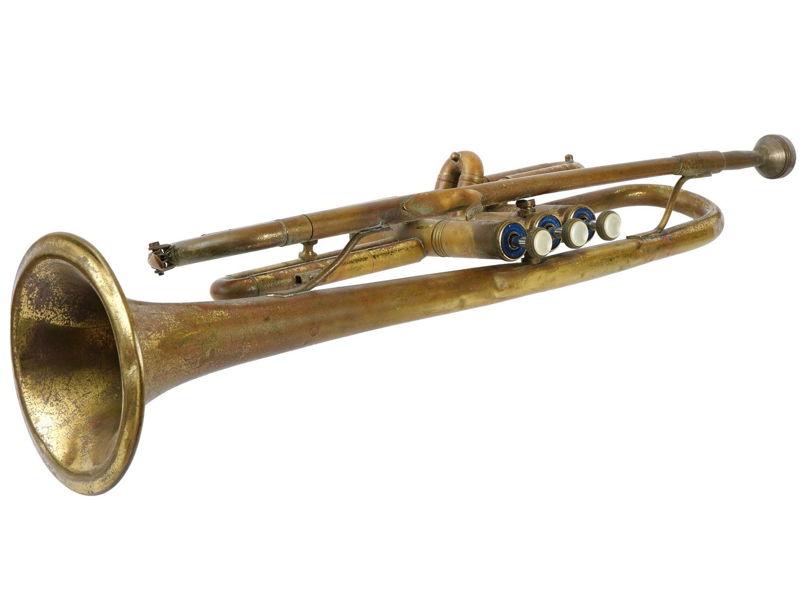 1930S VINTAGE POLISH BRASS TRUMPET (1 of 6)