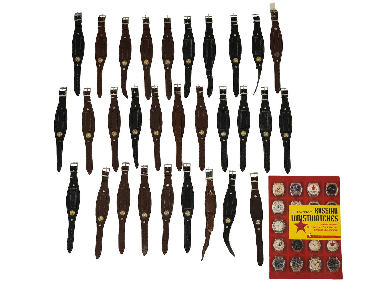 SOVIET WATCH STRAPS AND BOOK RUSSIAN WRISTWATCHES 1998 (1 of 13)