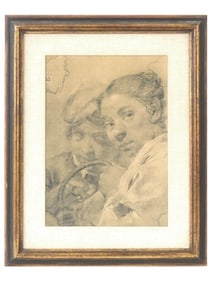 ATTR TO GIOVANNI BATTISTA PIAZZETTA LITHOGRAPH