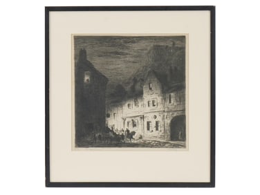 LTD ENGLISH CITYSCAPE ETCHING BY JOSEPH GRAY SIGNED