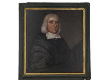 ANTIQUE 17TH C ENGLISH MALE PORTRAIT OIL PAINTING