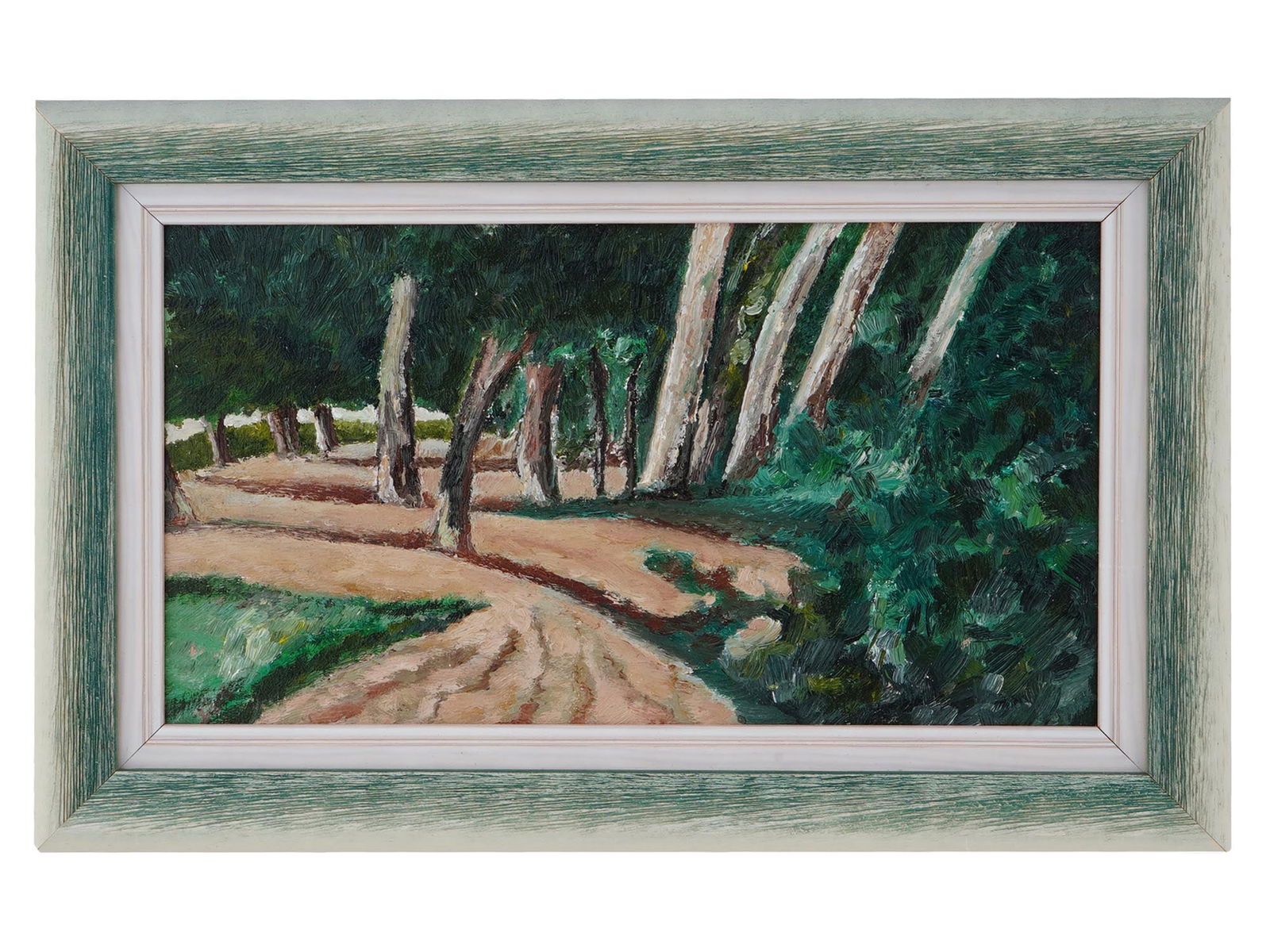 EUROPEAN SCHOOL EXPRESSIONIST LANDSCAPE OIL PAINTING (1 of 3)