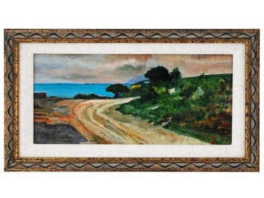 EUROPEAN SCHOOL EXPRESSIONIST LANDSCAPE OIL PAINTING