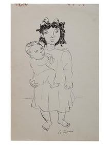 BRAZILIAN INK PAINTING AFTER CANDIDO PORTINARI