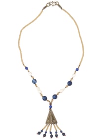 19TH TO 20TH C ASIAN MANNER BRADED DESIGN NECKLACE