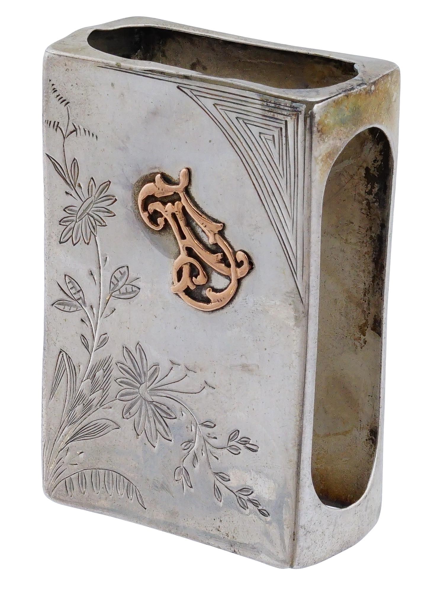 RUSSIAN SILVER PRESENTATION MATCH BOX HOLDER CASE (1 of 7)