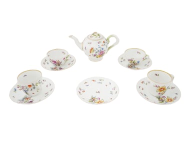 CZECHOSLOVAKIAN SCHLAGGENWALD PORCELAIN TEA SERVICE