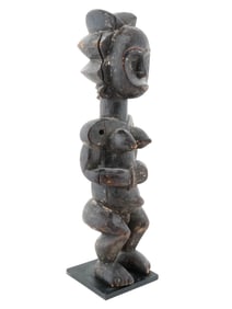 AFRICAN GABON FANG PEOPLE CARVED WOOD BYERI FIGURE