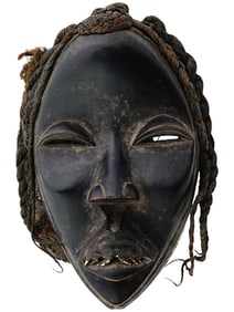 WEST AFRICAN IVORY COAST LIBERIA DAN PEOPLE TRIBAL MASK
