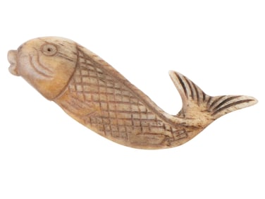 ANCIENT EGYPTIAN COPTIC HAND CARVED FISH 400 AD
