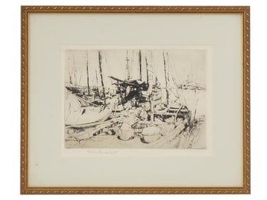 PHILIP KAPPEL AMERICAN NAUTICAL GENRE ETCHING