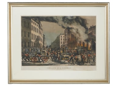 19TH C HAND COLORED LITHOGRAPH AFTER LOUIS MAURER