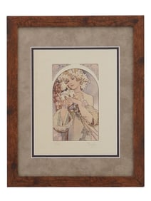 LTD PORTRAIT ETCHING AFTER ALPHONSE MUCHA SIGNED