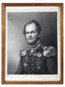 ANTIQUE LITHOGRAPH PORTRAIT OF WILHELM VON RAUCH