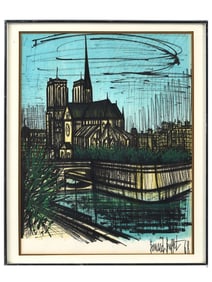 SIGNED BERNARD BUFFET FRENCH COLOR LITHOGRAPH 1968