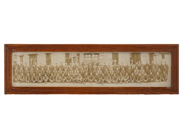 WWI ERA PANORAMIC MILITARY PHOTO BY P. FIGARY