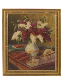 FLORAL STILL LIFE OIL PAINTING SIGNED BY THE ARTIST