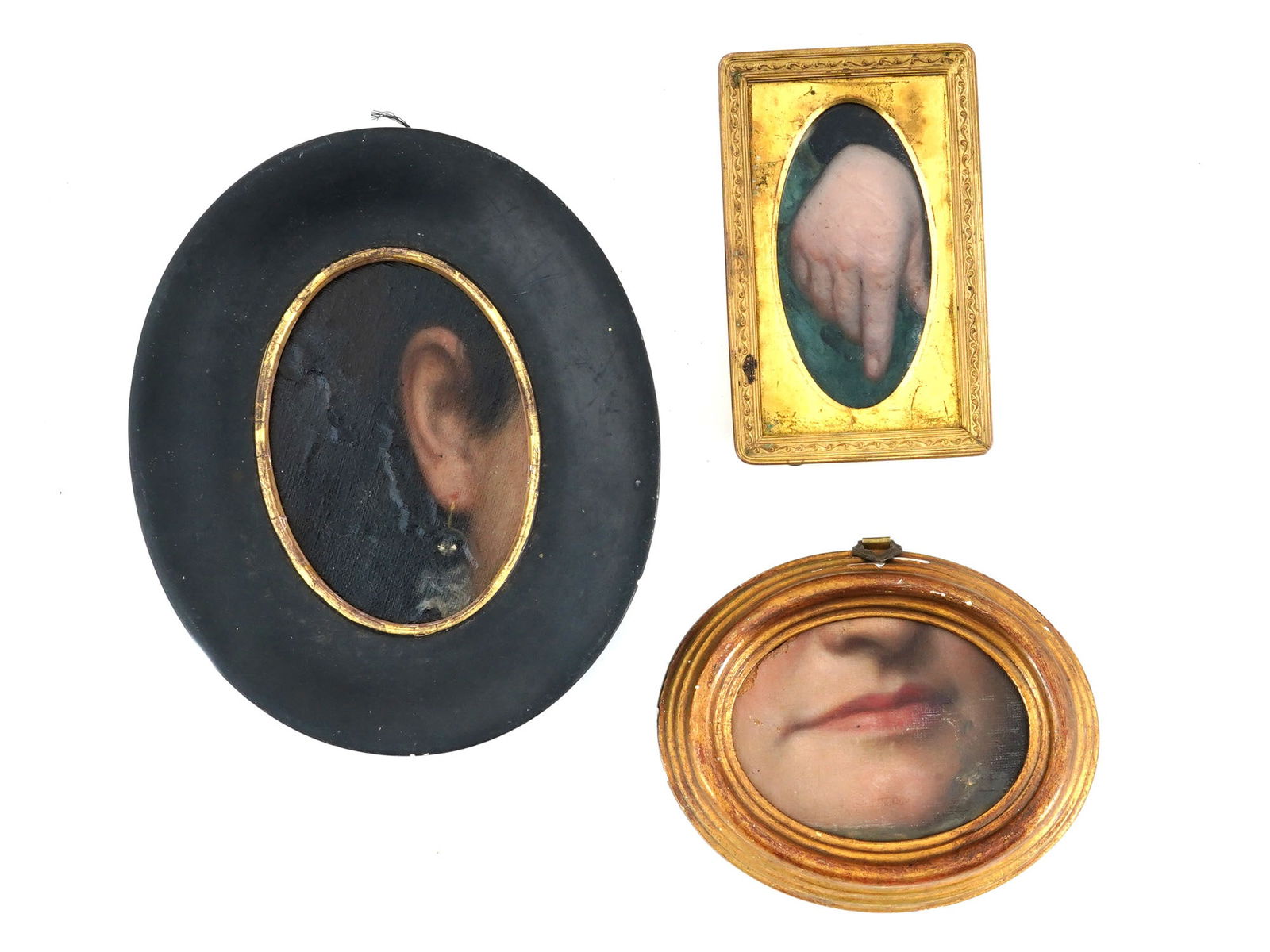 COLLECTION OF THREE MINIATURE OIL PAINTINGS FRAMED (1 of 3)