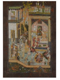 INDO PERSIAN MUGHAL ART MANNER MINIATURE PAINTING