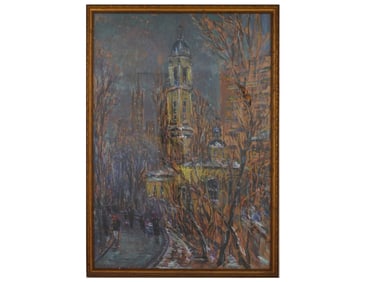 RUSSIAN MIXED MEDIA PAINTING BY NINA MOZALEVSKAYA