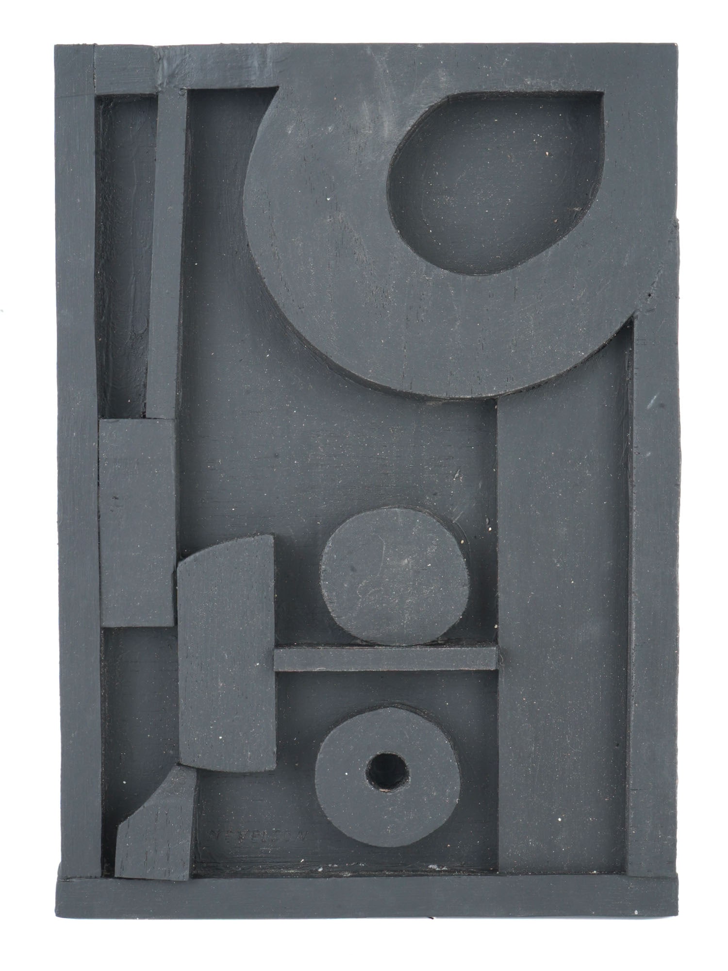 HAND PAINTED WOOD ARTWORK SIGNED LOUISE NEVELSON (1 of 4)