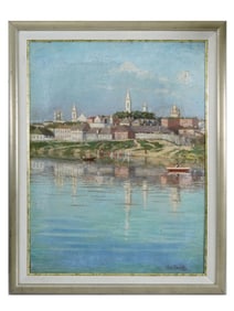 VASSILY MALYSHEV RUSSIAN LANDSCAPE OIL PAINTING