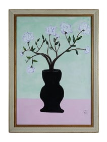 SIGNED SANYU CHINESE FRENCH OIL STILL LIFE PAINTING