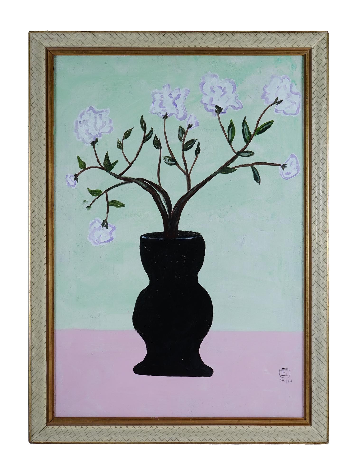 SIGNED SANYU CHINESE FRENCH OIL STILL LIFE PAINTING (1 of 5)