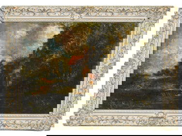 LANDSCAPE PAINTING IN THE STYLE OF JOHN CONSTABLE RA